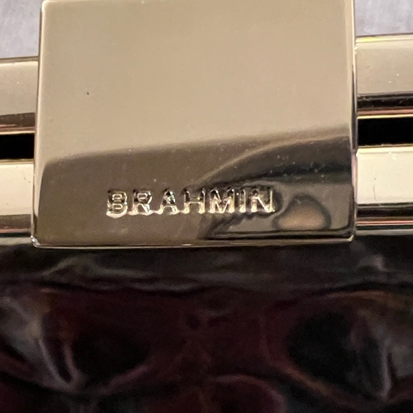 Brahmin Iridescent Crocodile Embossed Shoulder Bag - Picture 8 of 9